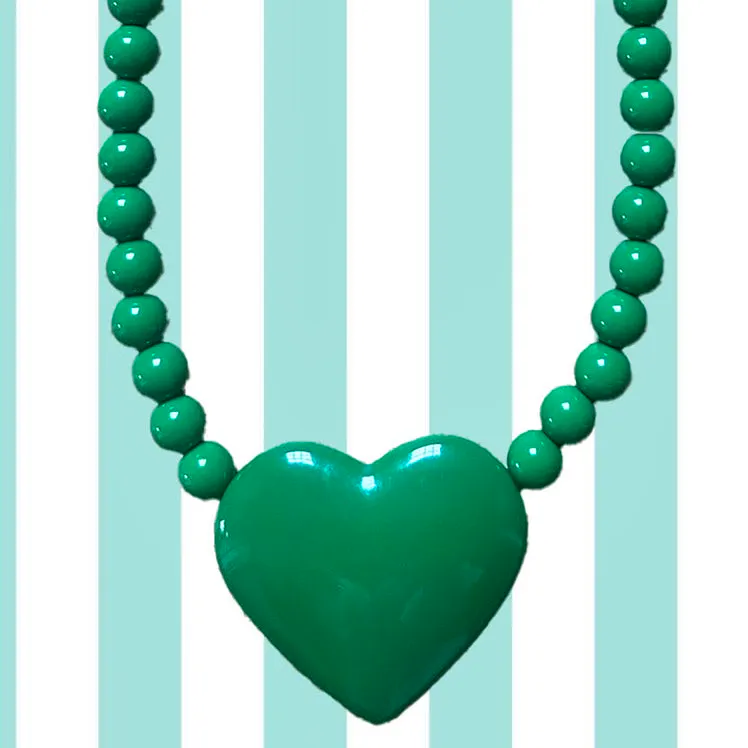 Kipper Club Spinach Heart Necklace, £45