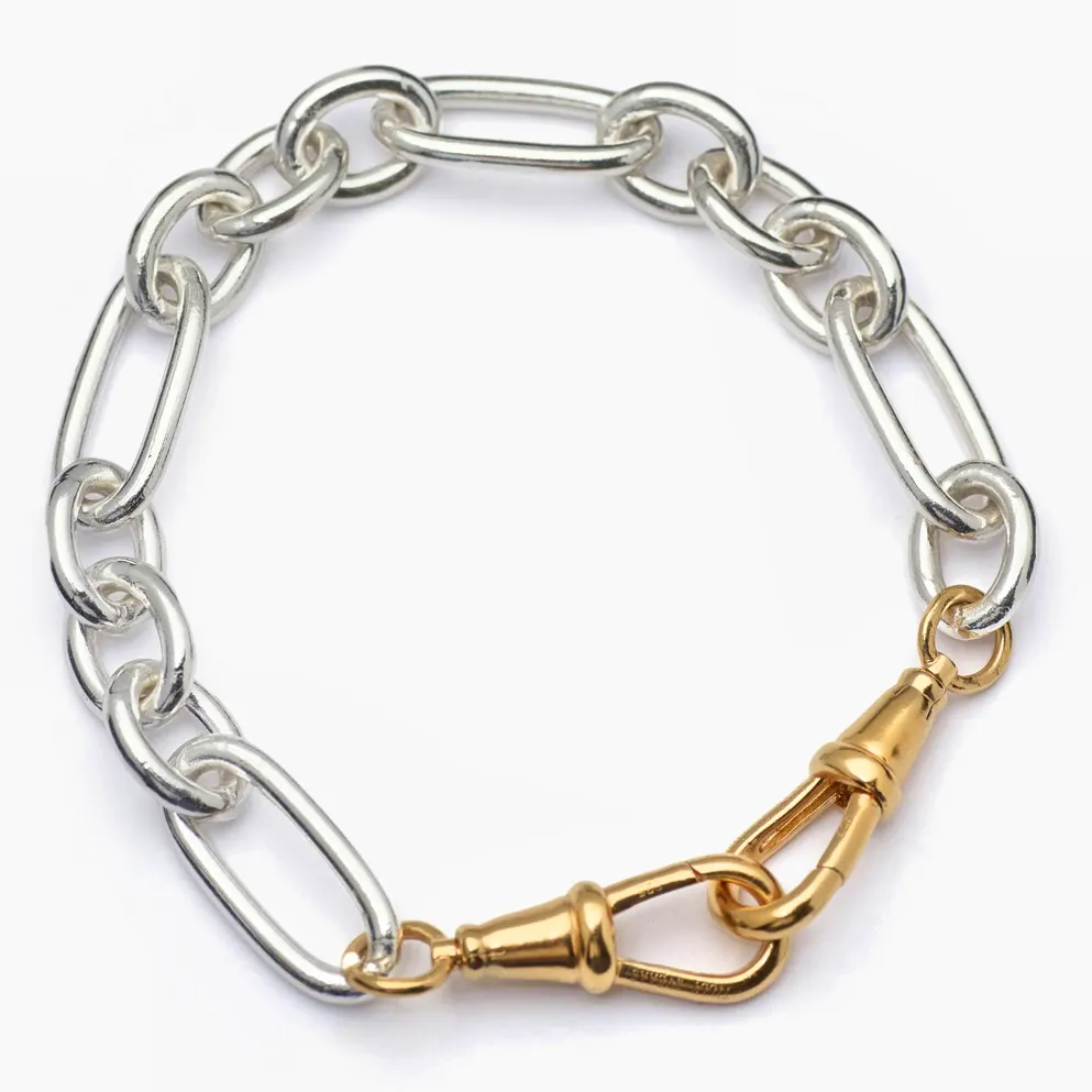 Tilly Sveaas Large Silver And Gold Watch Bracelet, £295
