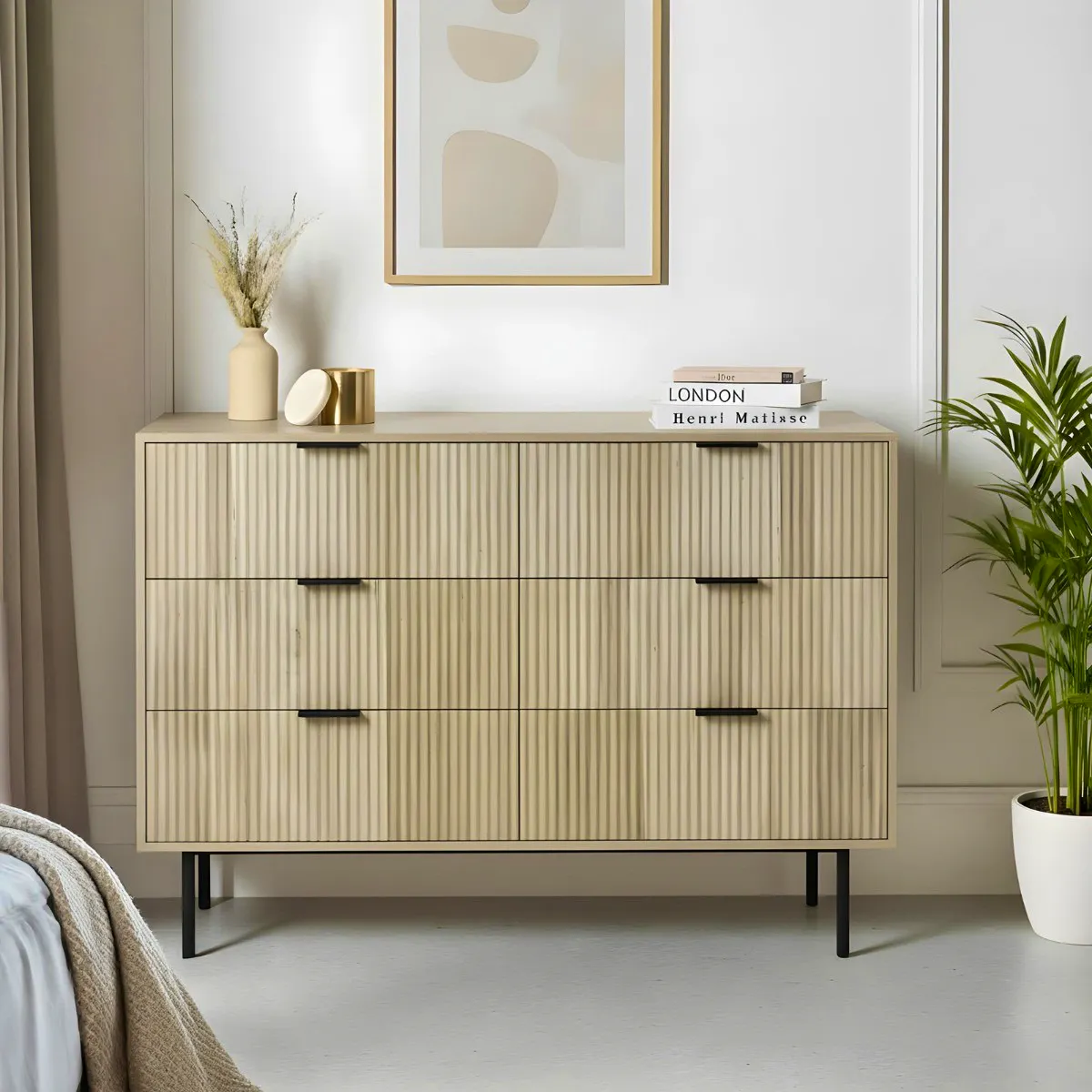 Ribbed 6 Drawer Unit £152