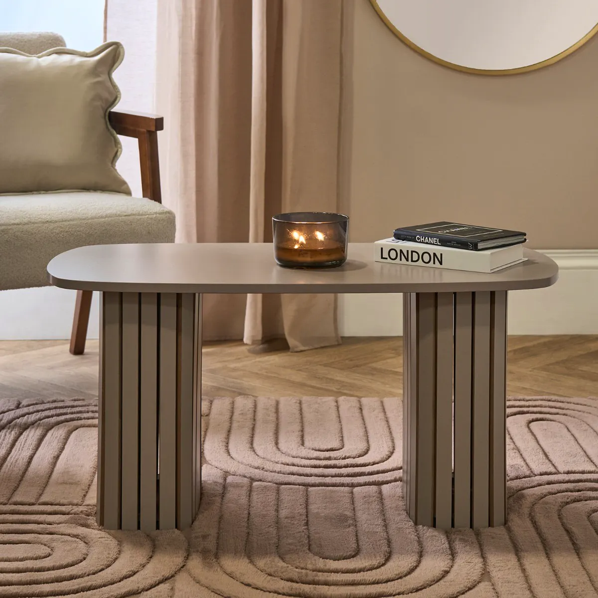 Madison Ribbed Coffee Table £38, now £34