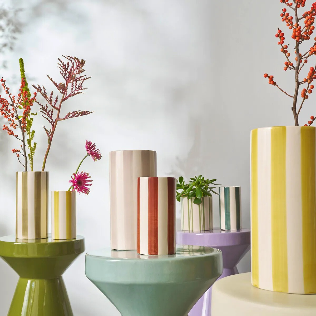 Jaoma Striped Ceramic Vase, H 25cm £ 29.99, now £ 23.99