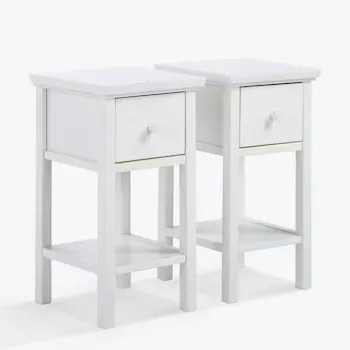 Wilton Bedside Tables, Set of 2, White