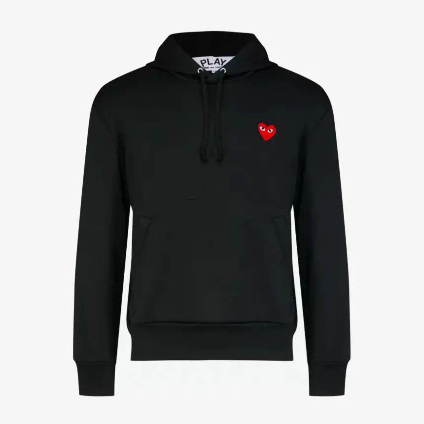 Comme Des Garcons Heart-Appliquéd Stretch Hoody, £180
