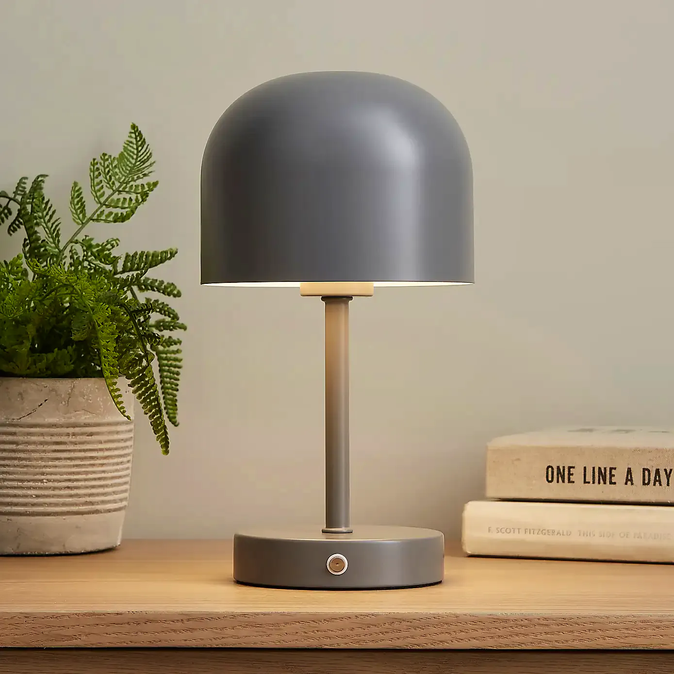 Dunelm Keko Rechargeable Touch Dimmable Table Lamp, £20