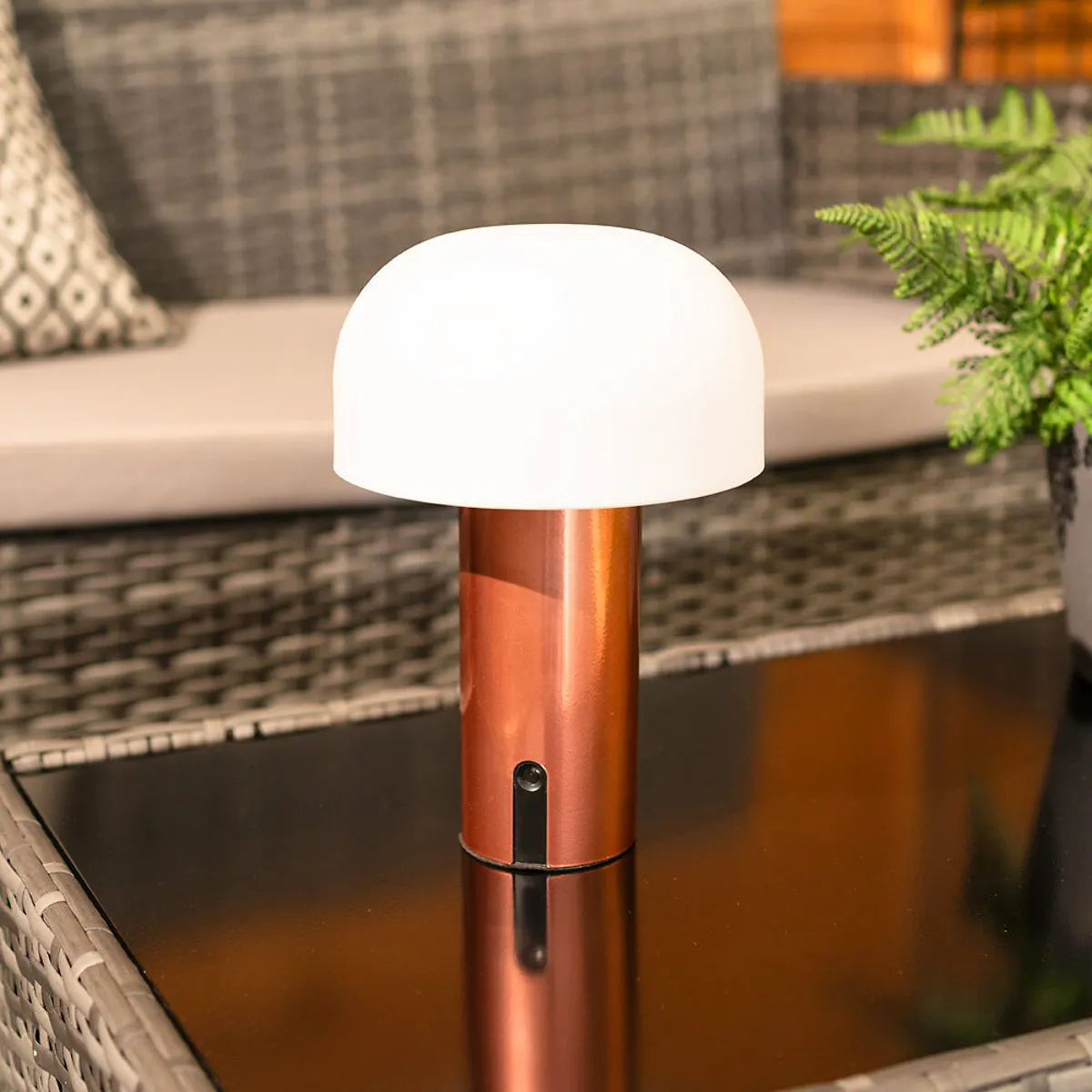 La Redoute SO'HOME Cecelia Rechargeable LED Outdoor/Indoor Mushroom Table Lamp, £22.99