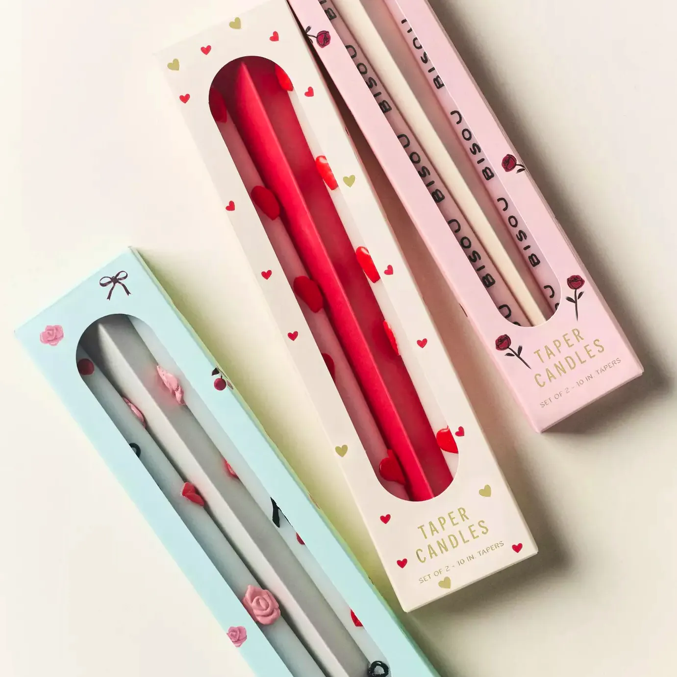 Anthropologie The Amour Heart Taper Candles, £34