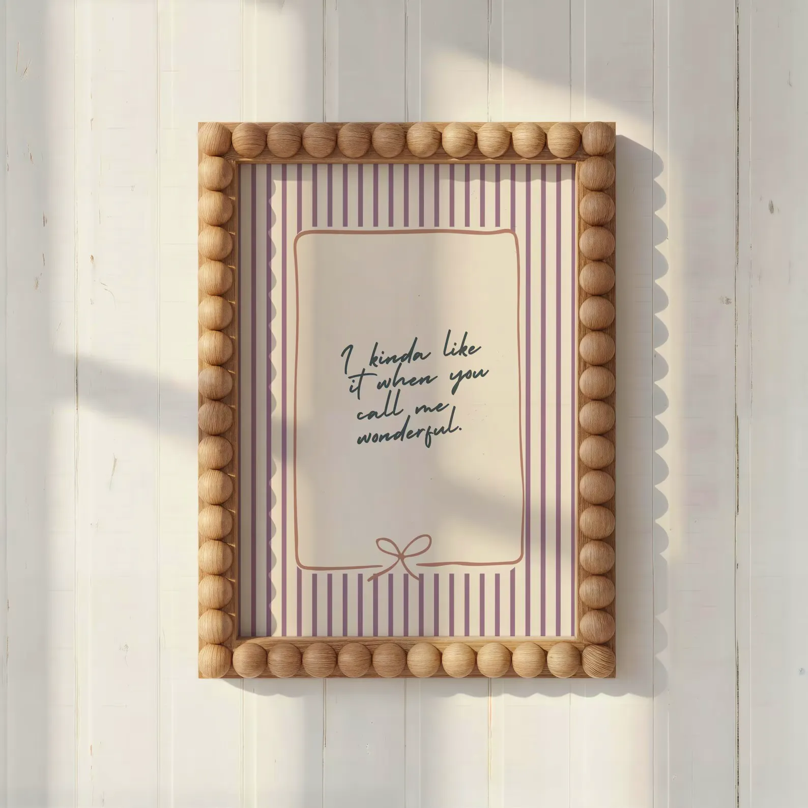 Etsy I Kinda Like It When You Call Me Wonderful, Olivia Dean Poster, £12