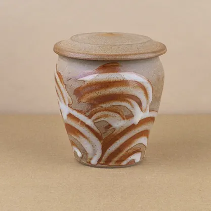 Objects of Use Symy Ong Hand-Thrown Lidded Jar, Shino, £42