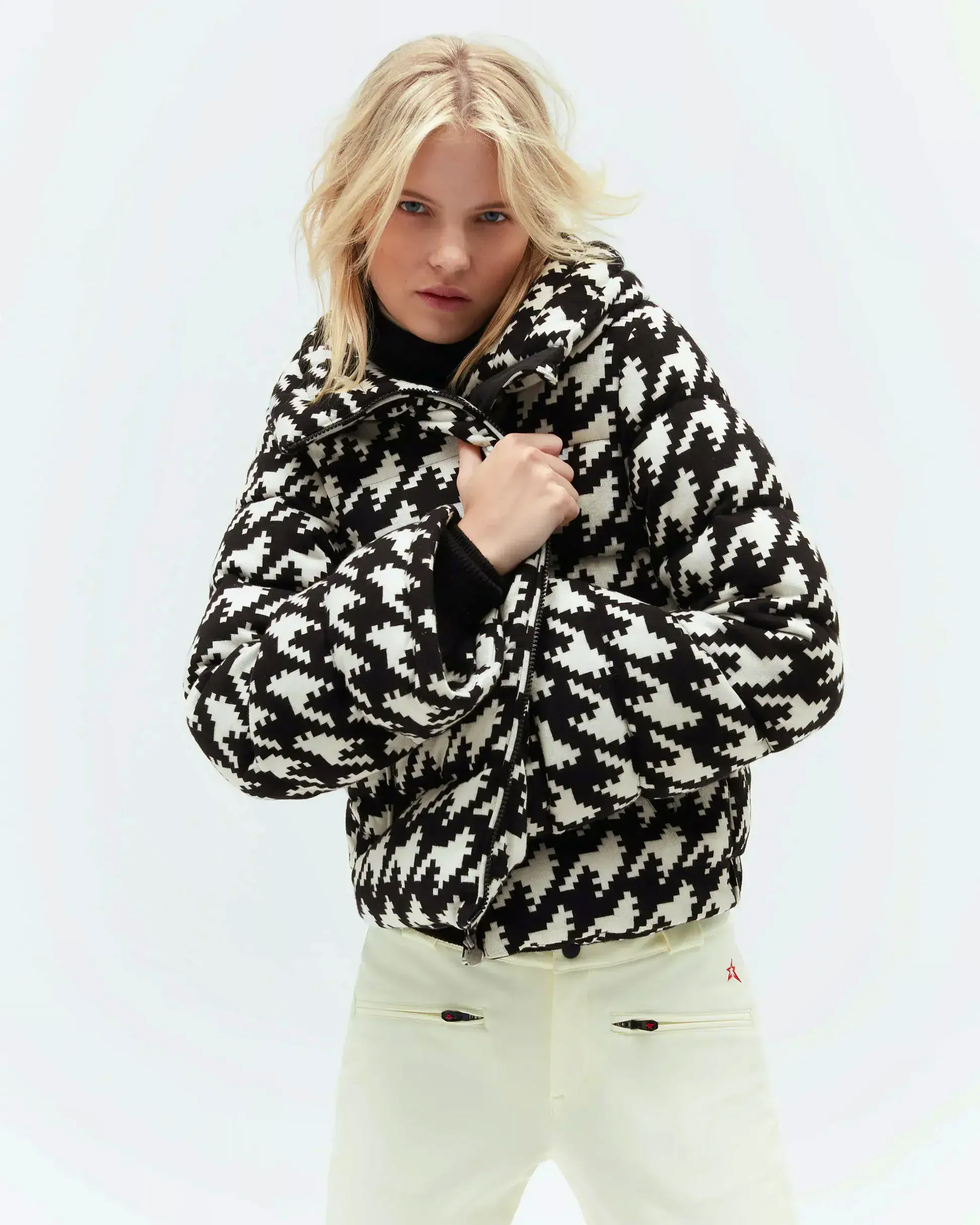 Ski Rental Borrowed From Perfect Moment Houndstooth Jacket