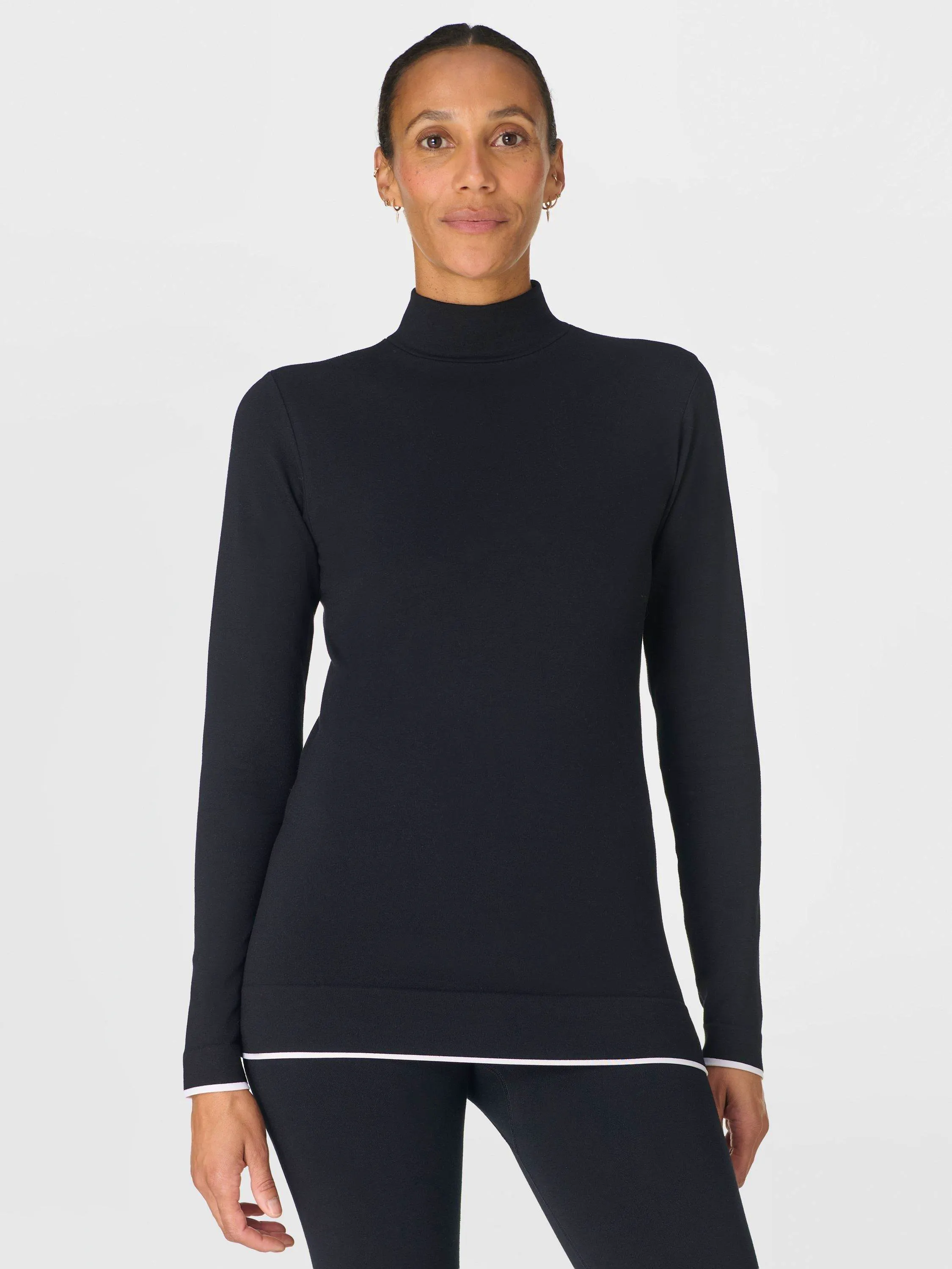 Ski Thermals Sweaty Betty Modal High Neck Base Layer Top
