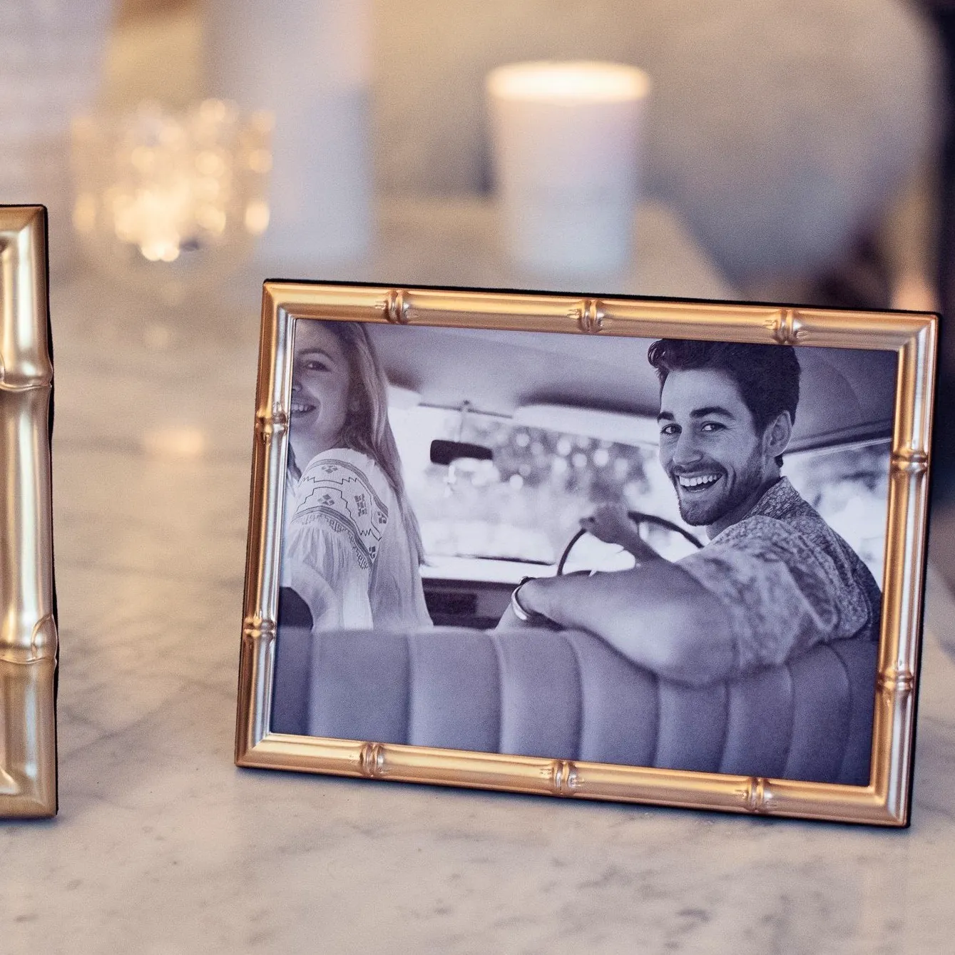 Addison Ross Bamboo Matte Gold Photo Frame, £34