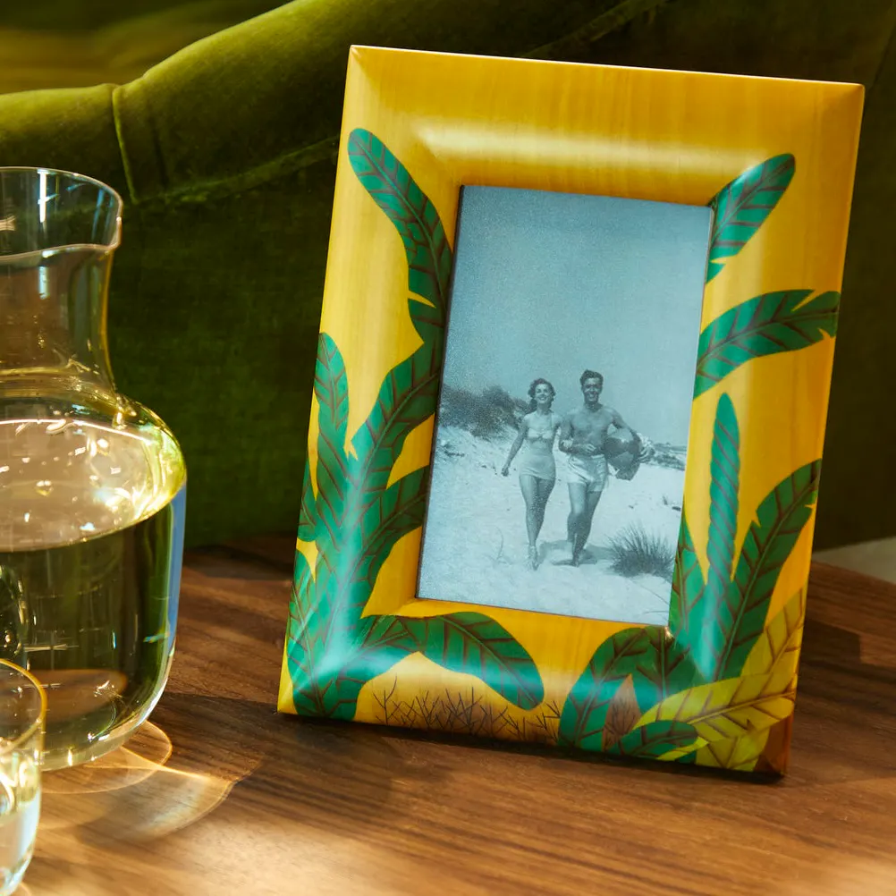 Silvia Furmanovich Banana Tree Martquetry Wood Frame, £450
