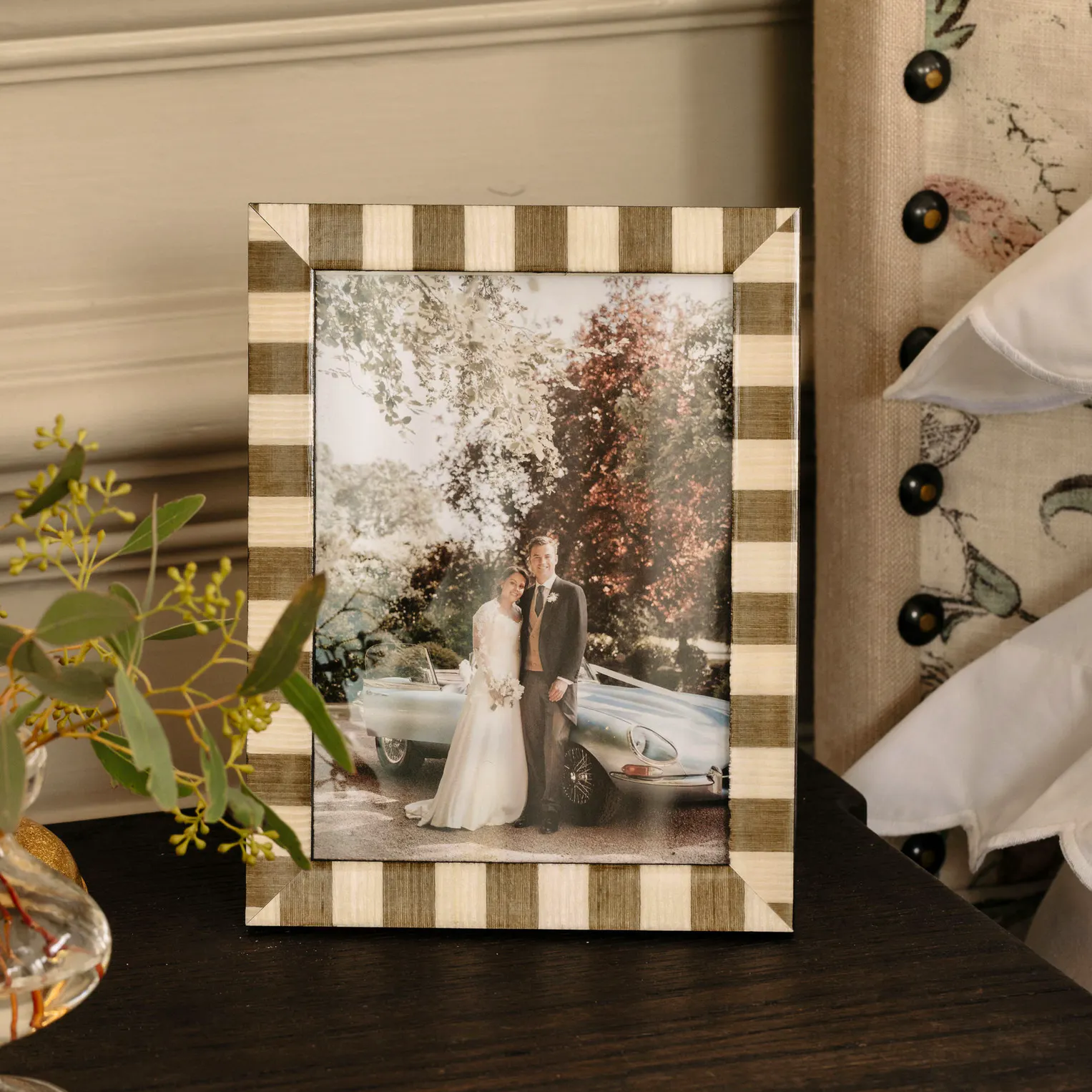 Rebecca Udall Delilah Striped Photo Frame, £48
