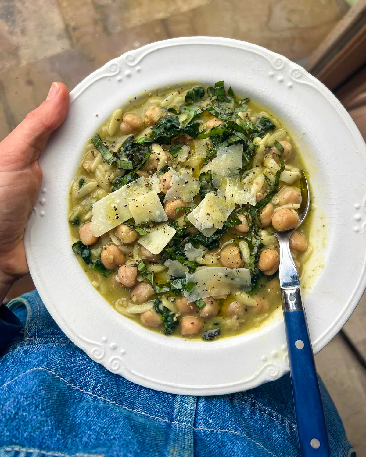 Bean Recipes Bold Bean Co Lemon Chickpea Pesto Orzo Broth