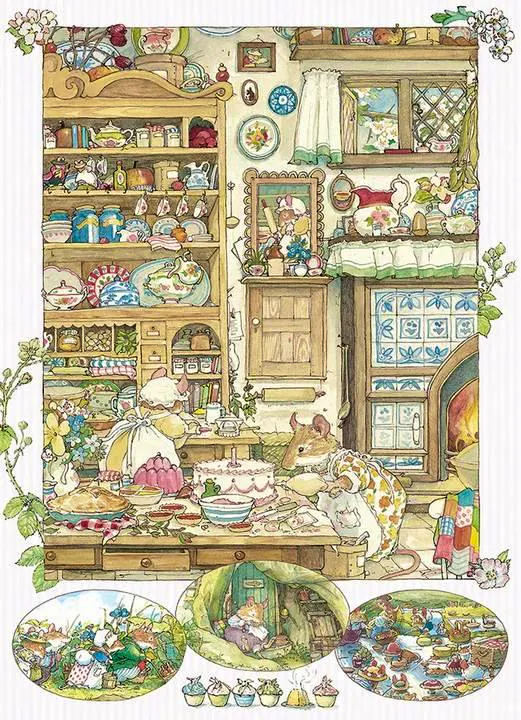 Brambly Hedge Picnic Preparations - 500 Piece Jigsaw Puzzle