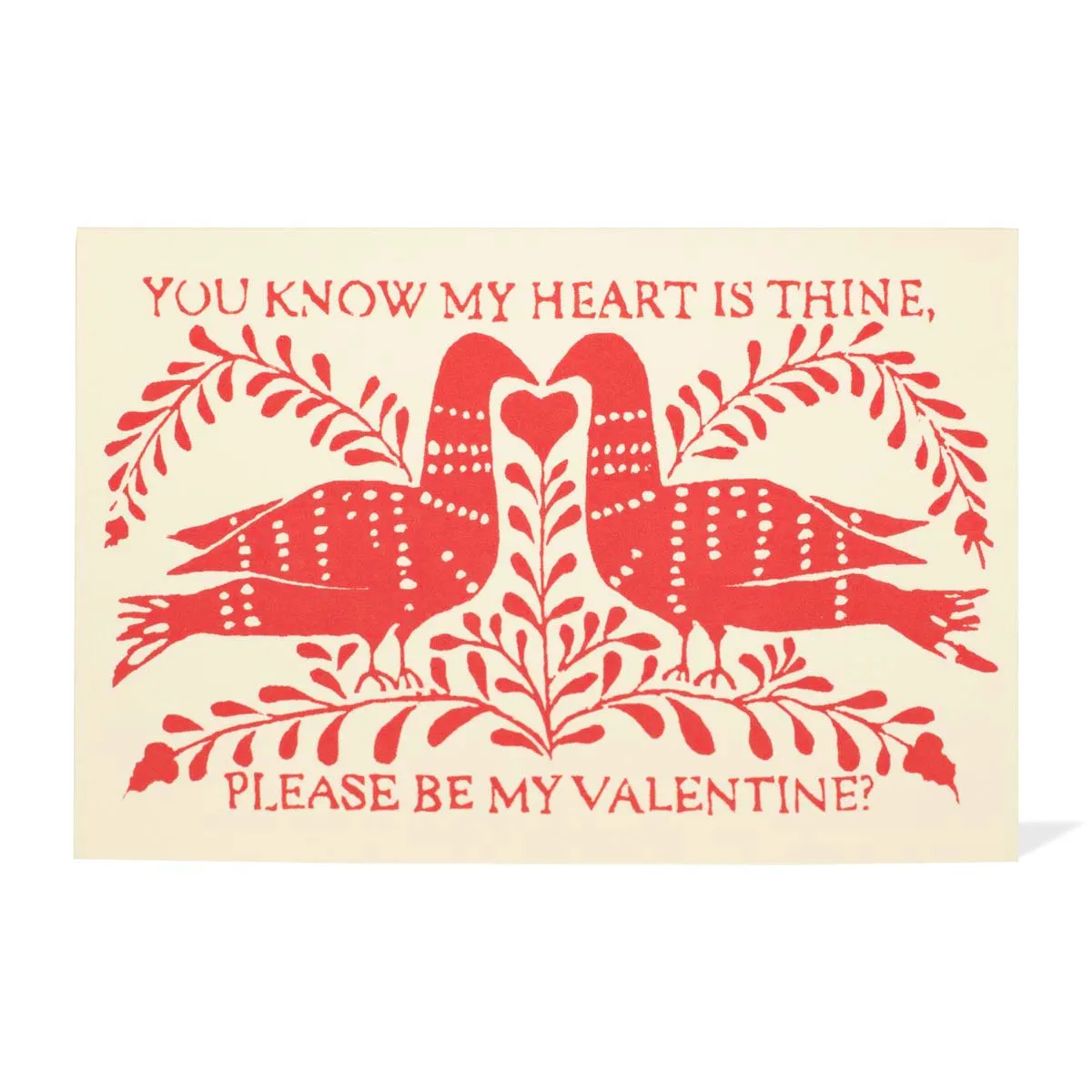 Cambridge Imprint Card Be My Valentine, £3.25