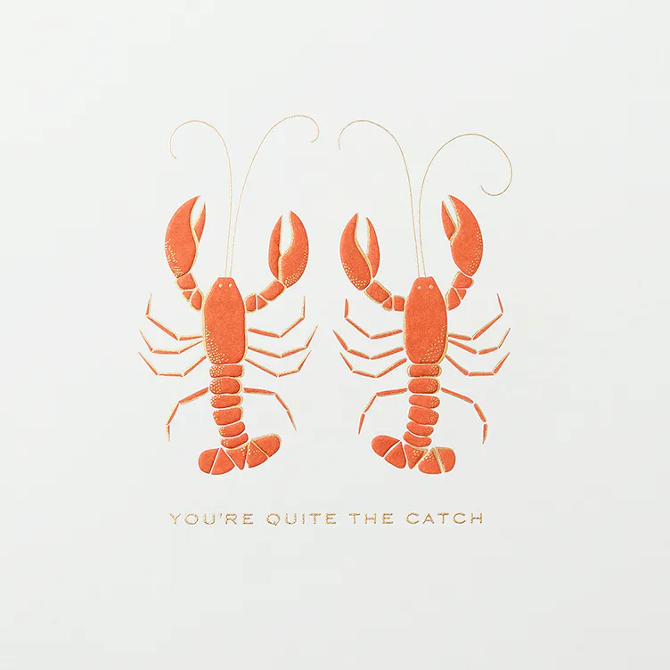 Smythson Lobsters Valentine's Day Card, £13