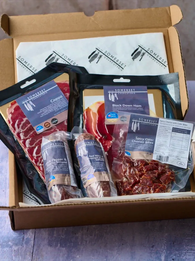 Somerset Charcuterie The Post Box Charcuterie Gift Box £30