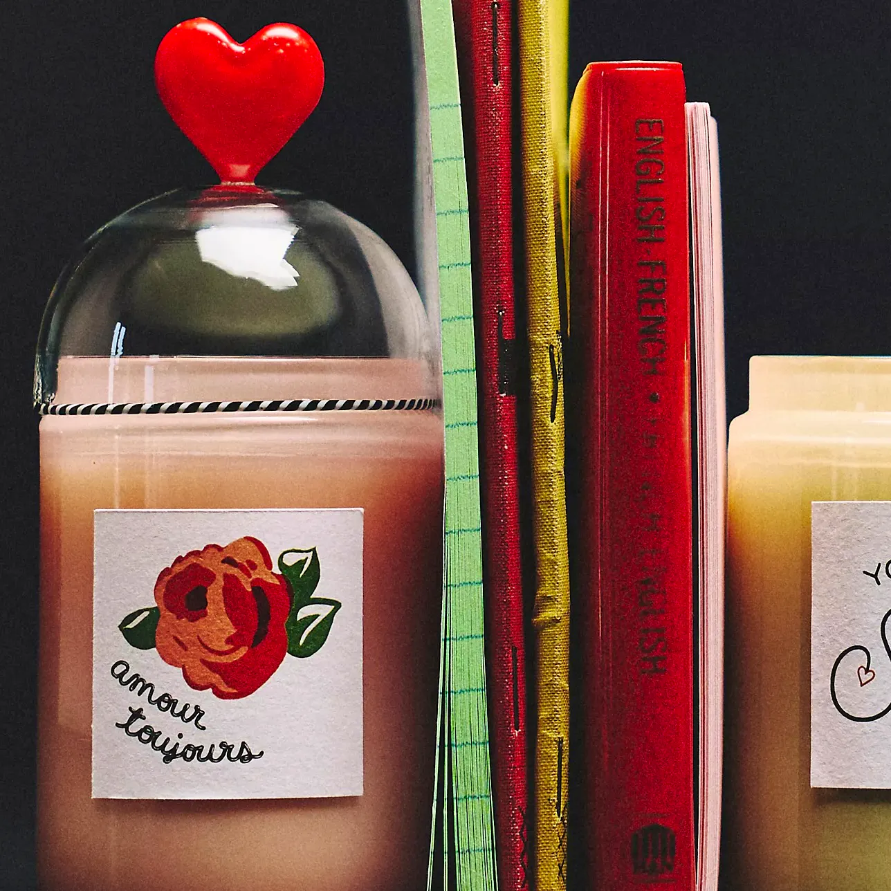 Anthropologie Amour Floral Rose & Oud Glass Candle, £28