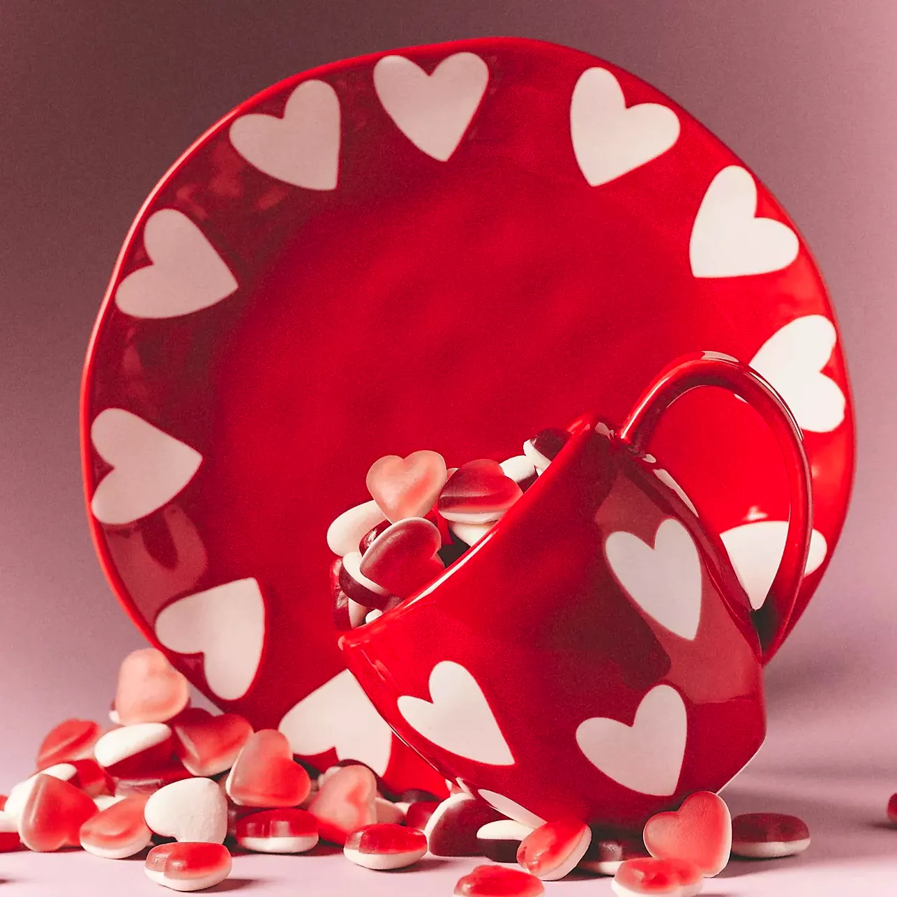 Anthropologie Vida Icon Stoneware Dessert Plate: Valentine's Day Edition, £16