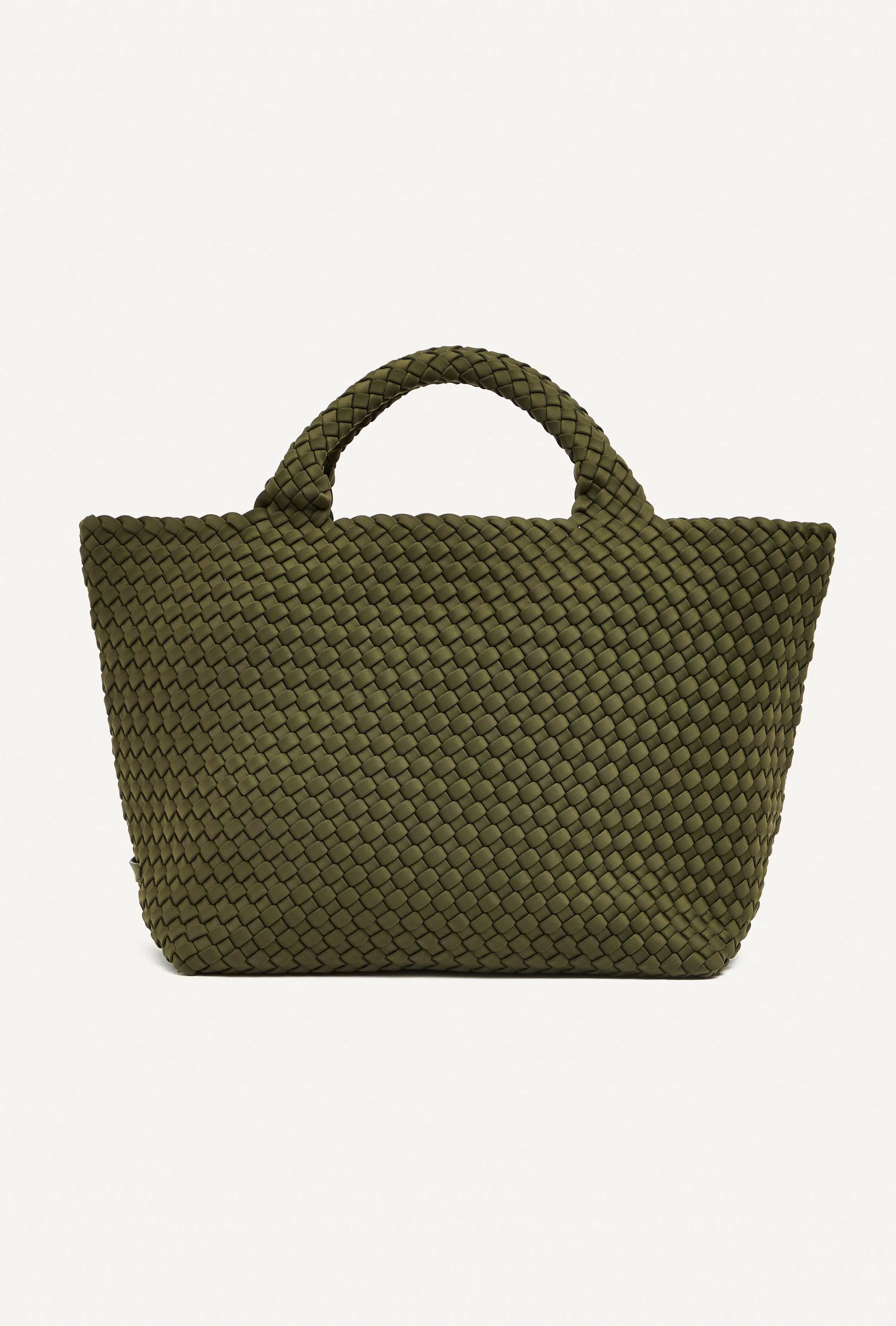 Naghedi St. Barths Medium Woven Tote Bag Olive, £300