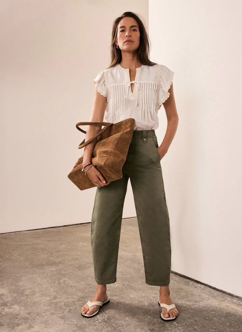 Mint Velvet Barrel Chino Trousers, £39