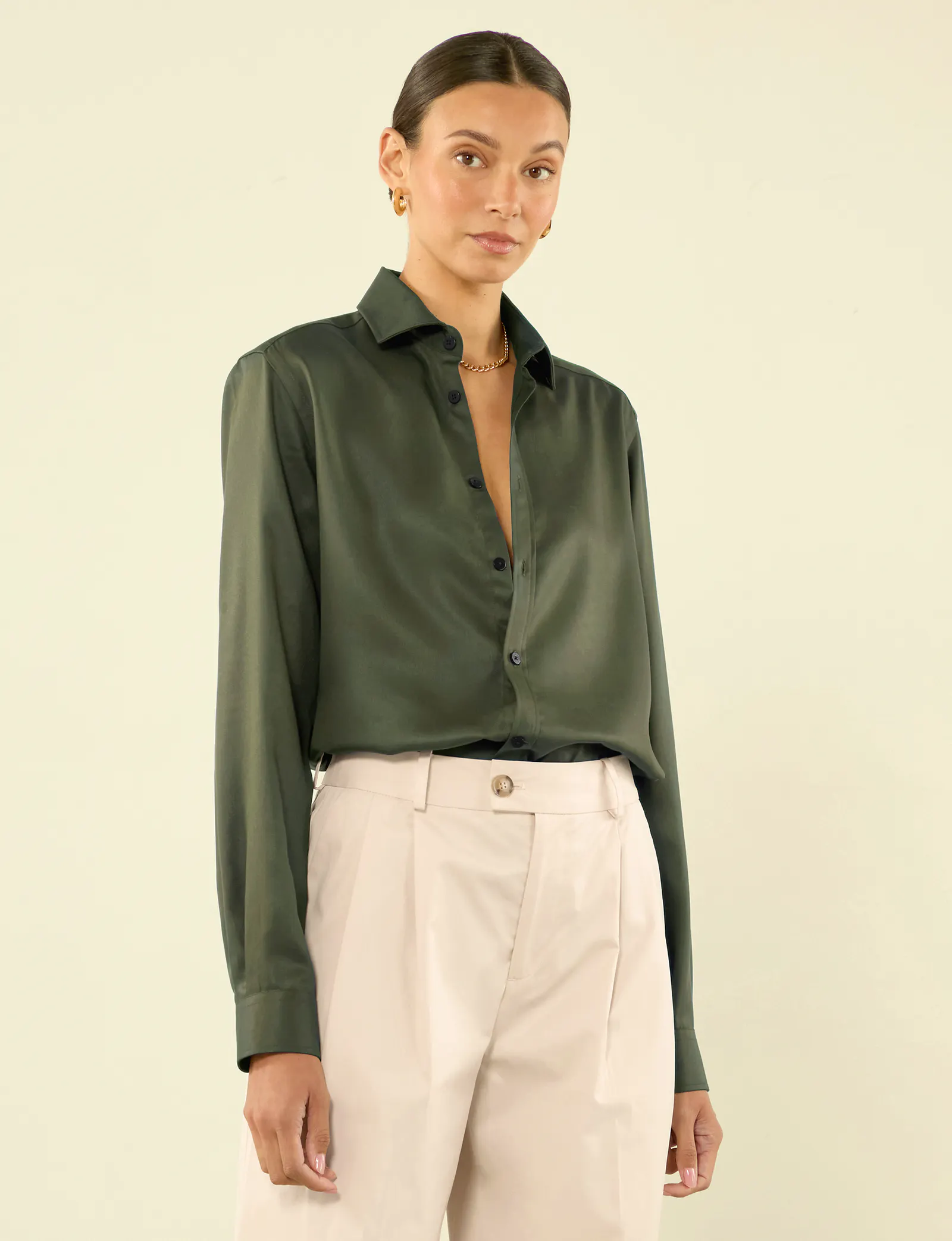 WNU The Classic, Green Tencel Shirt, £120