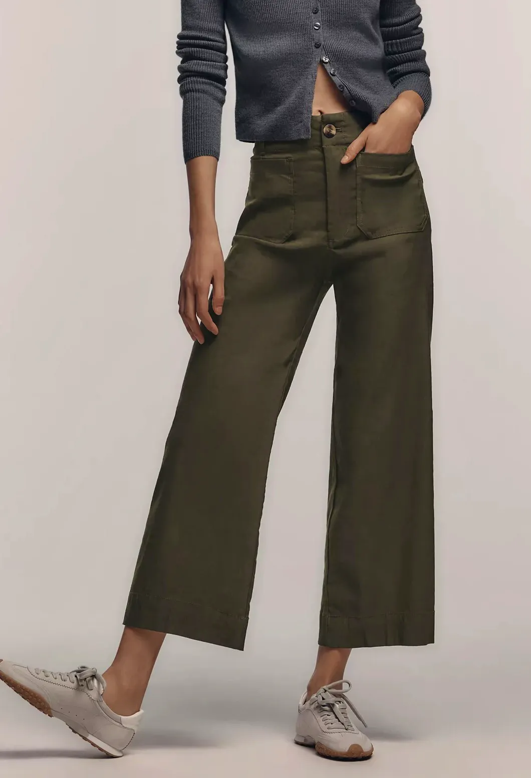 Anthropologie The Colette Cropped Wide-Leg Trousers by Maeve, £90