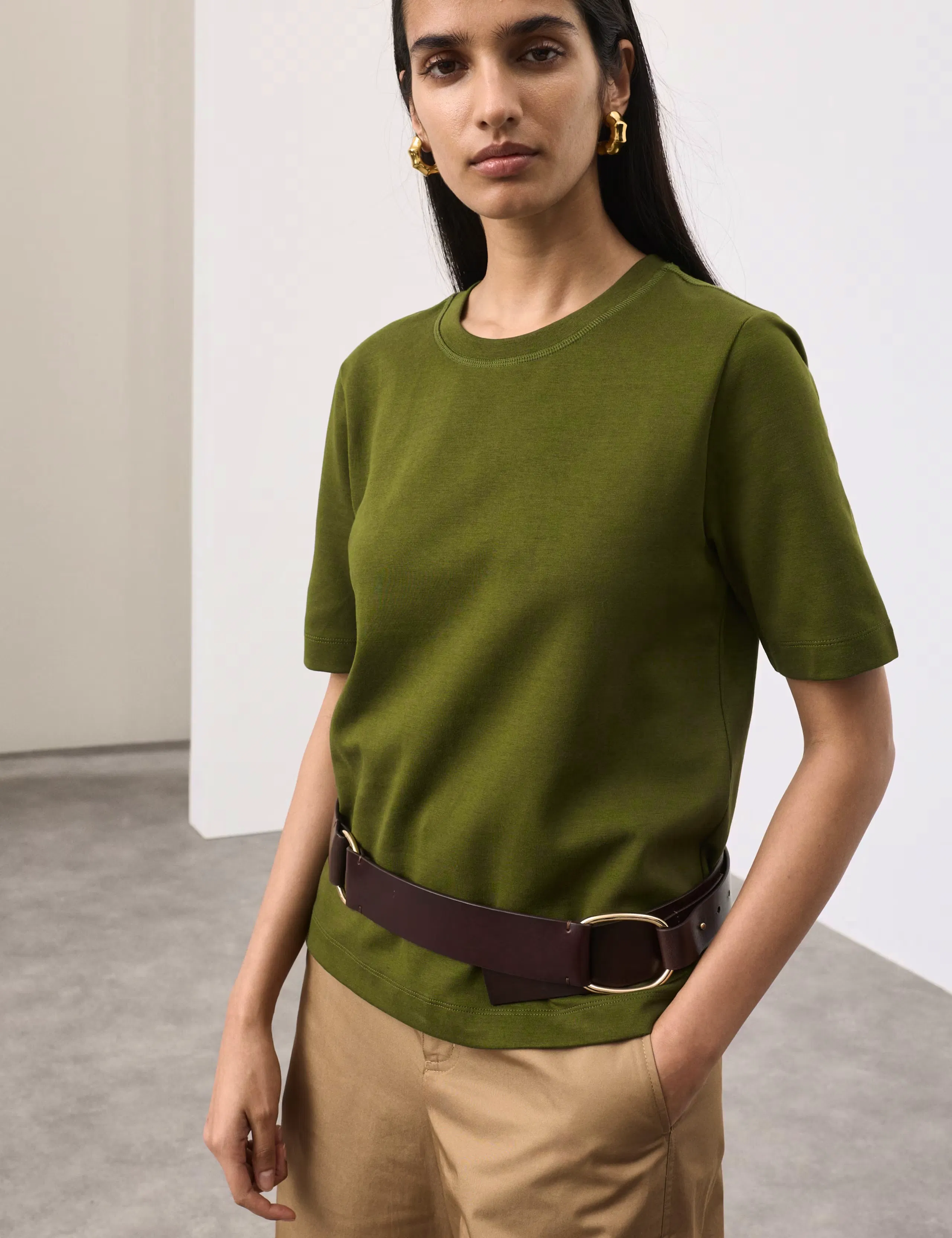 M&S Cotton Rich Premium T Shirt, £30