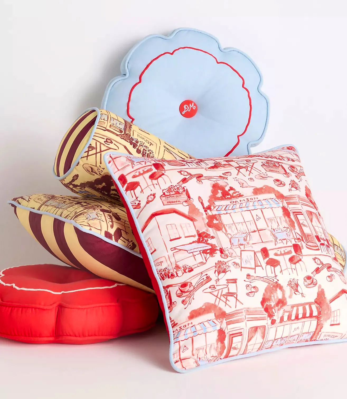Damson Madder Cotton Printed Cushion Copy