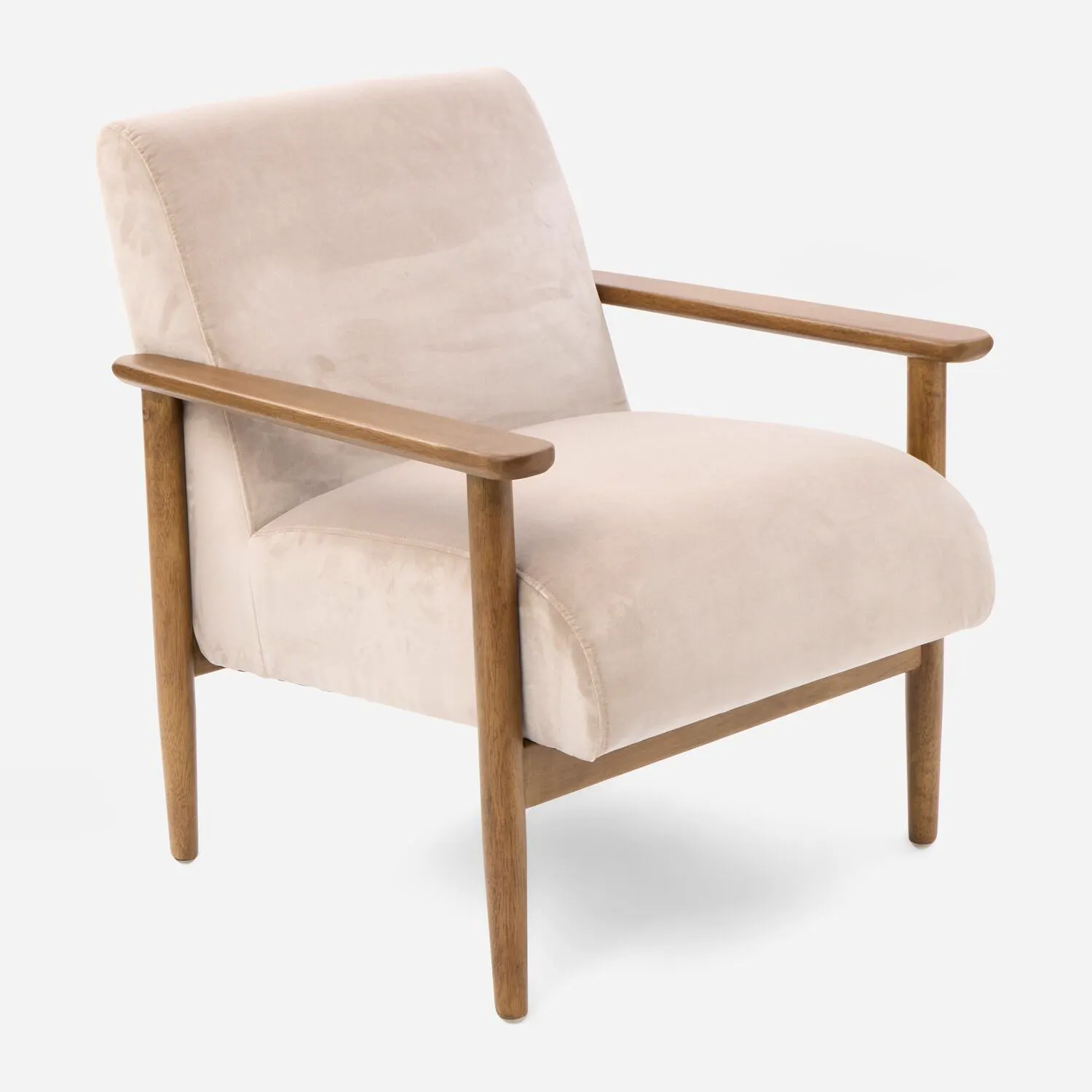 High St Homeware Beige Velvet Chair Tk Maxx