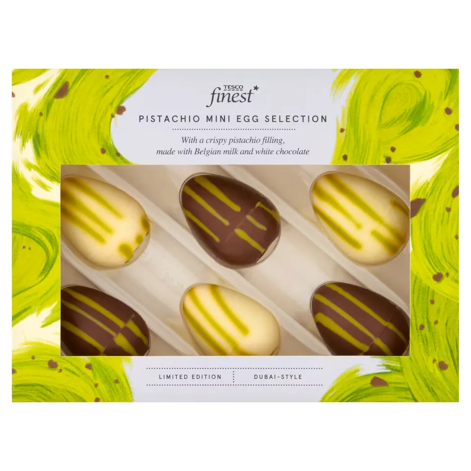 Tesco Tesco Finest Pistachio Mini Egg Selection, £8