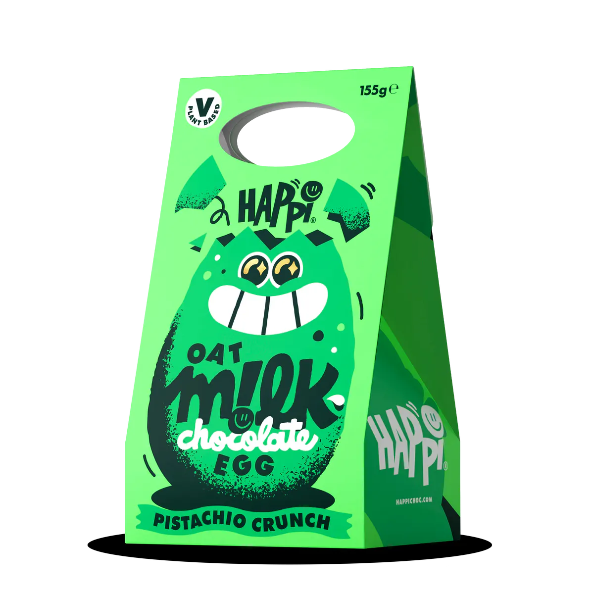 Happi Choc Pistachio Crunch Oat Milk Chocolate Easter Egg, £15