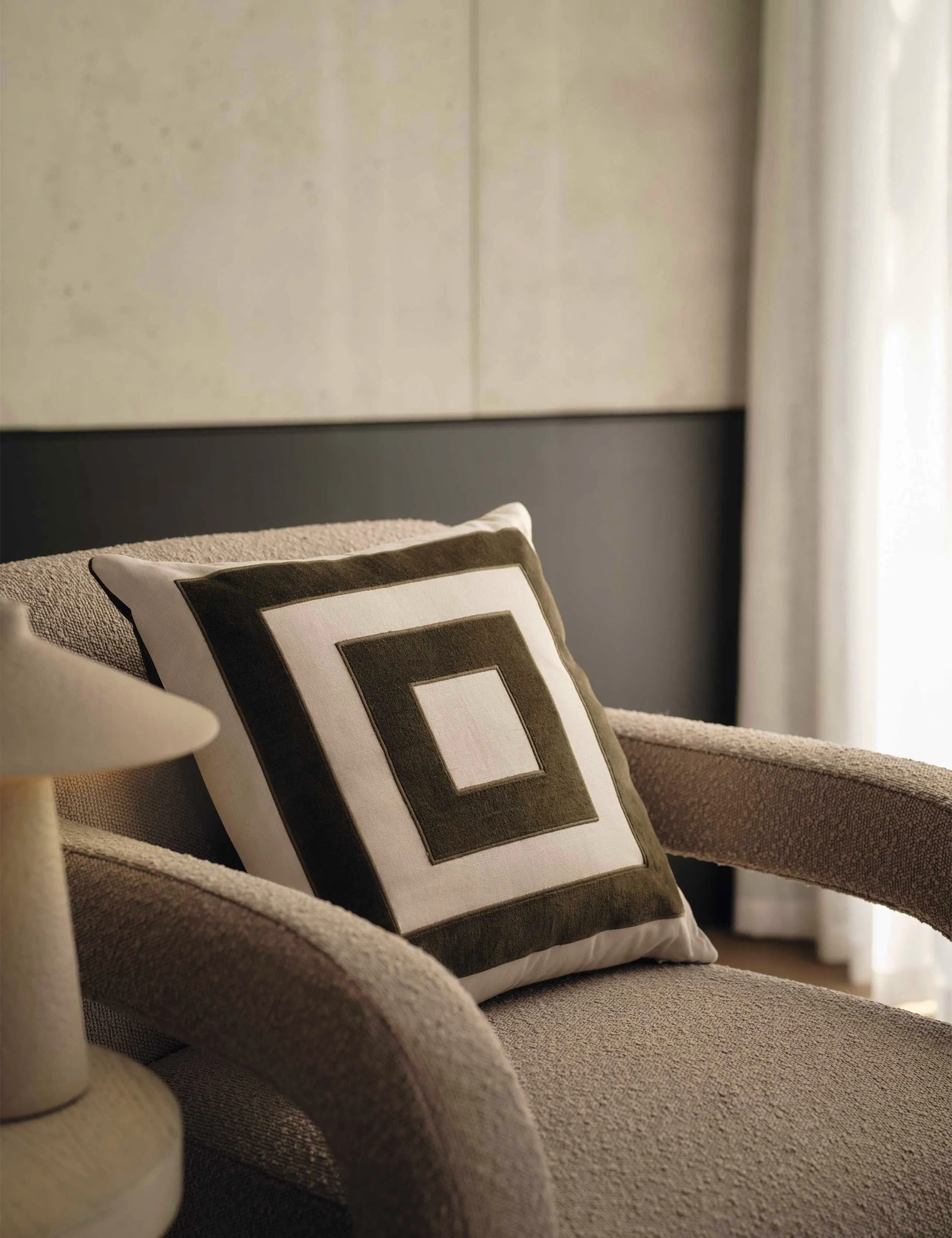 Int Collabs Kelly Hoppen M And S Box-Applique-Square-Cushion