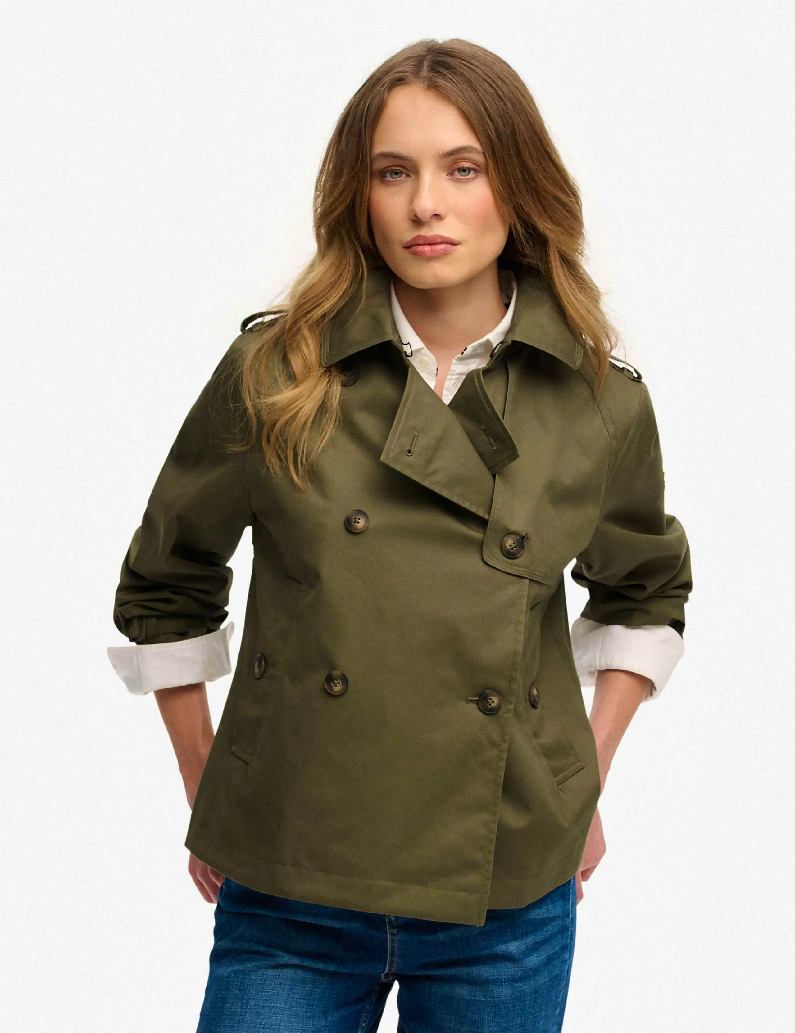M&S Superdry & Co, Collared Short Trench Coat, £89.99