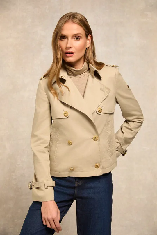 Holland Cooper Buckley Trench Jacket, French Grey, £249