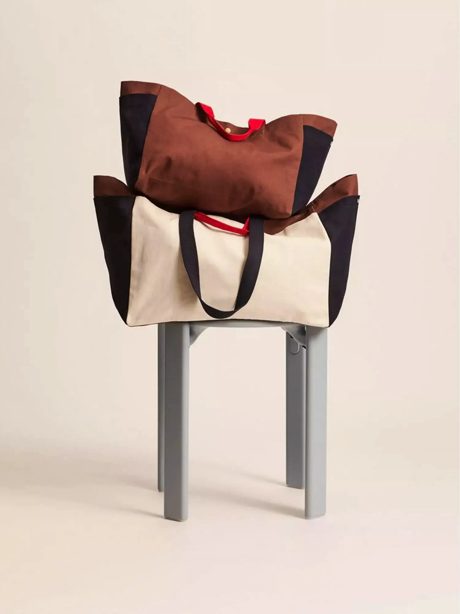 HAY Small Weekend Colour-Block Cotton-Canvas Tote Bag, £39
