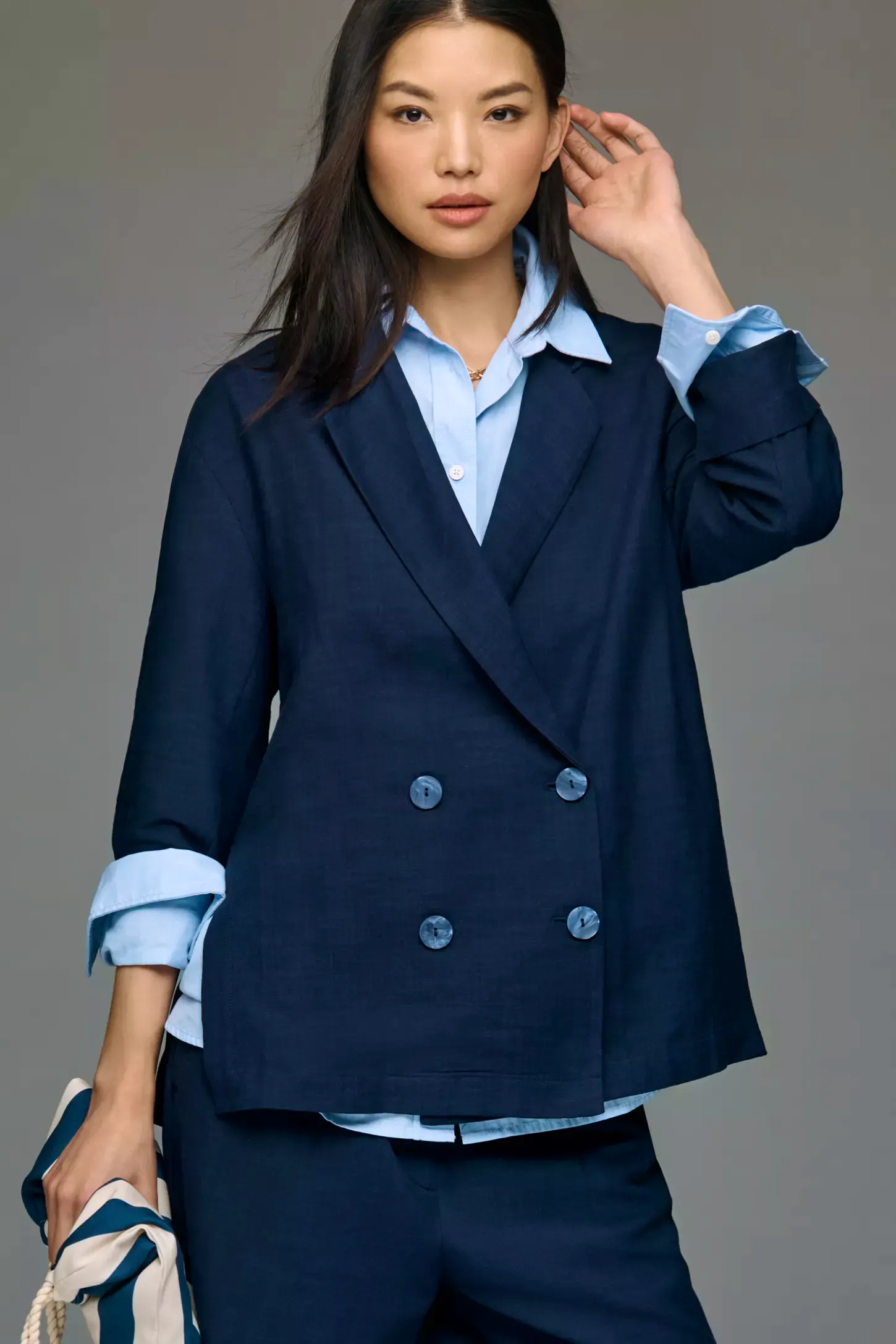 Anthropologie By Anthropologie Short-Sleeve Oversized Blazer, £98