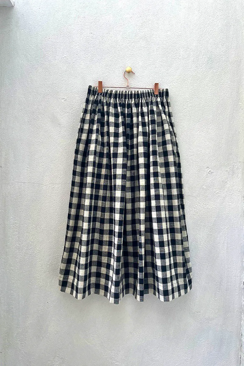 Elwin Tina Gathered Midi Skirt, £175