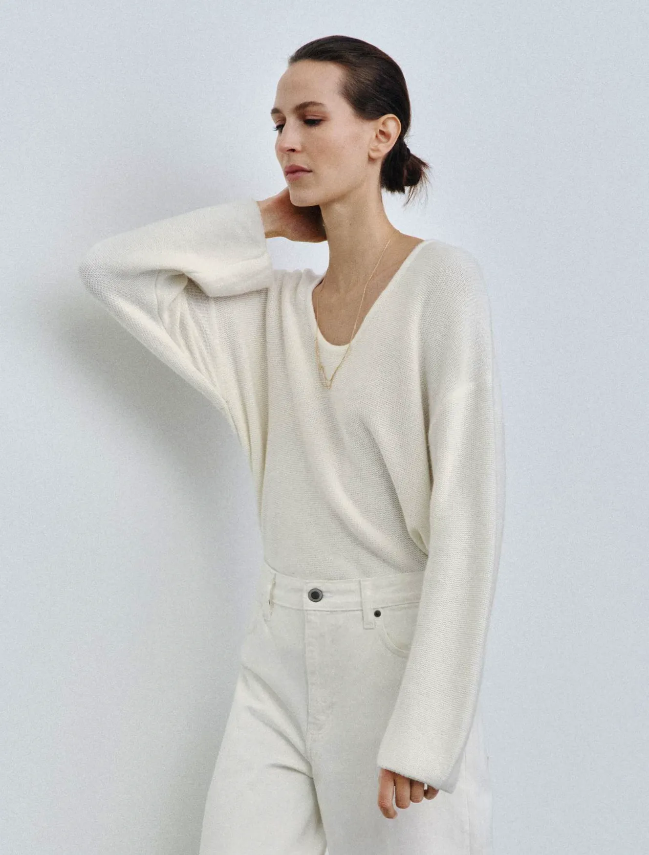 Zara Knit Jumper With Round Neckline, £35.99
