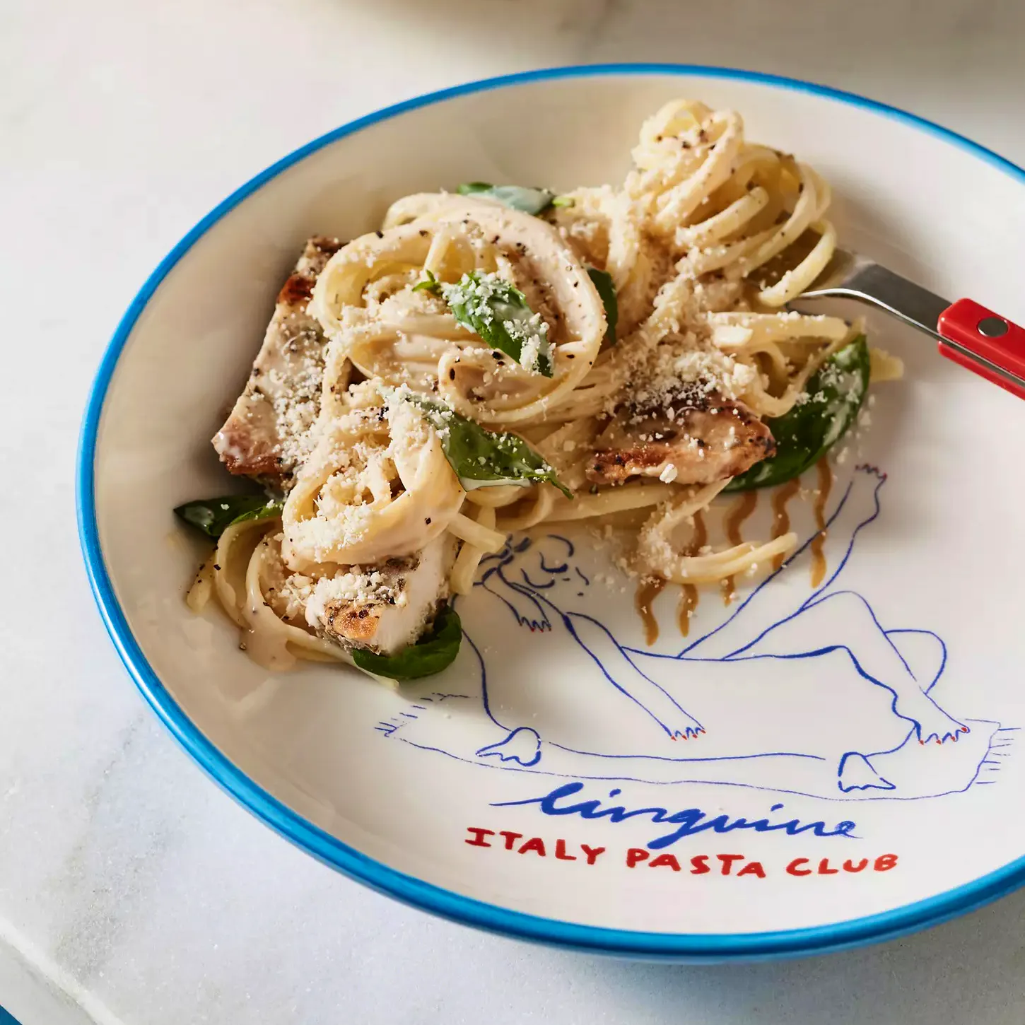 Anthropologie Das Rotes Rabbit Italian Earthenware Pasta Bowl, £16