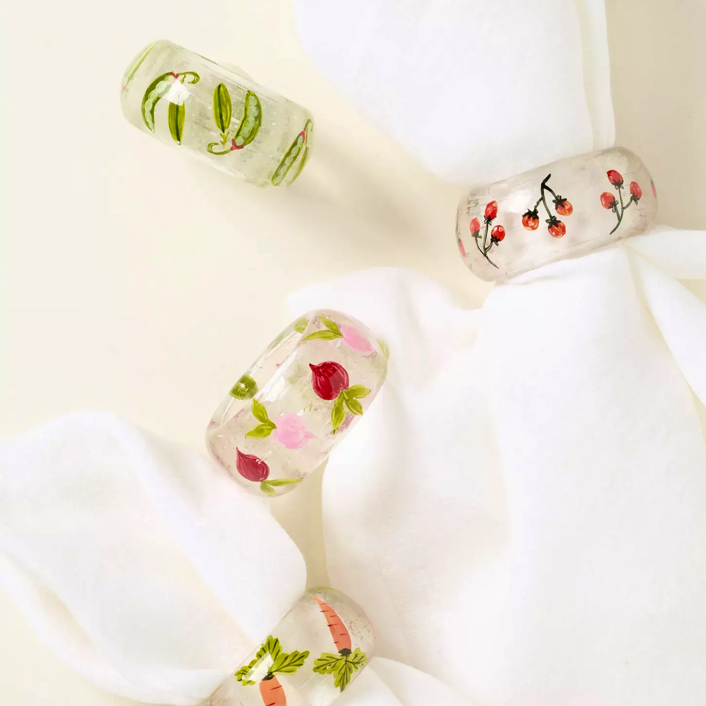 Anthropologie Crudité Boxed Napkin Rings, Set of 4, £26