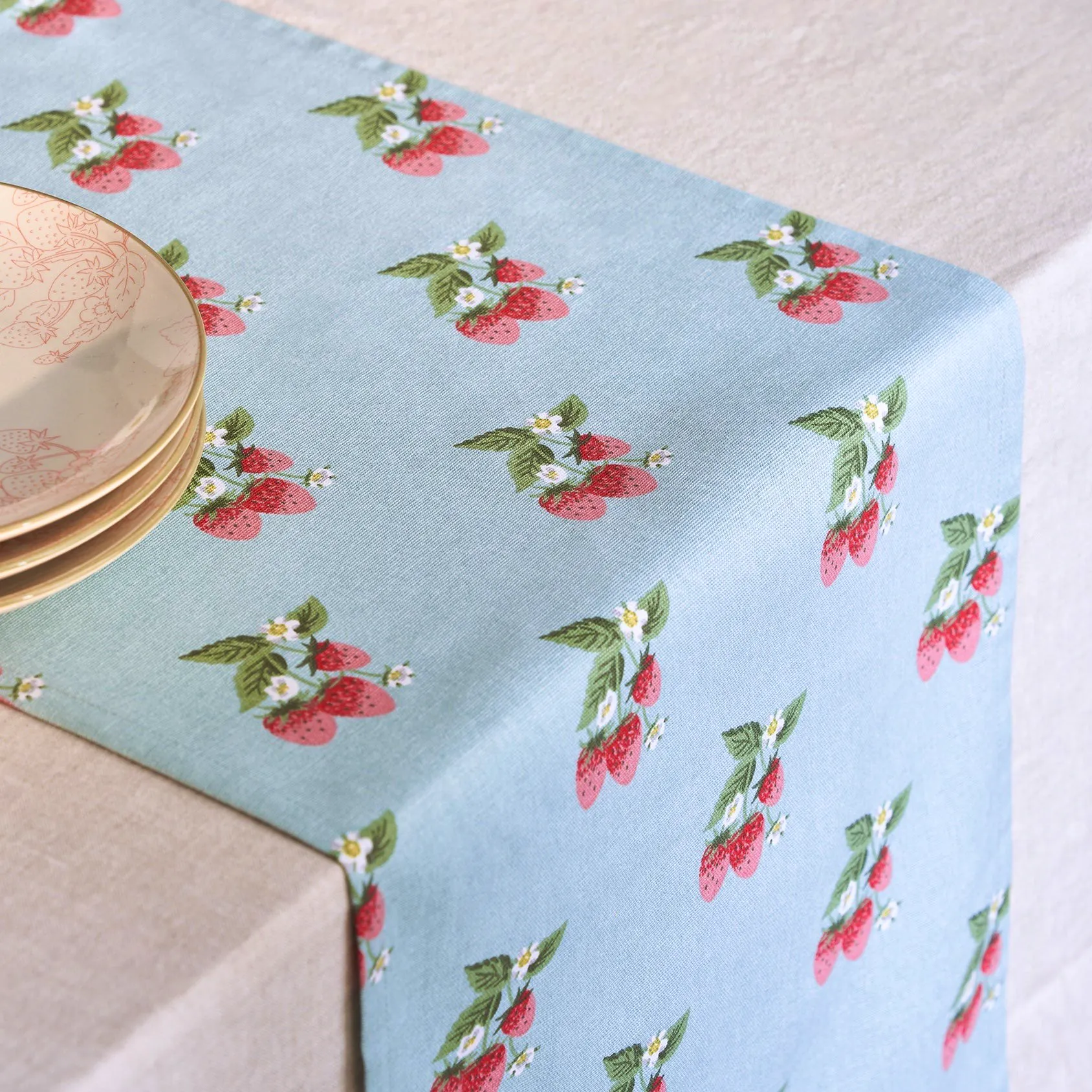 Sophie Allport Strawberries Table Runner, Now £17