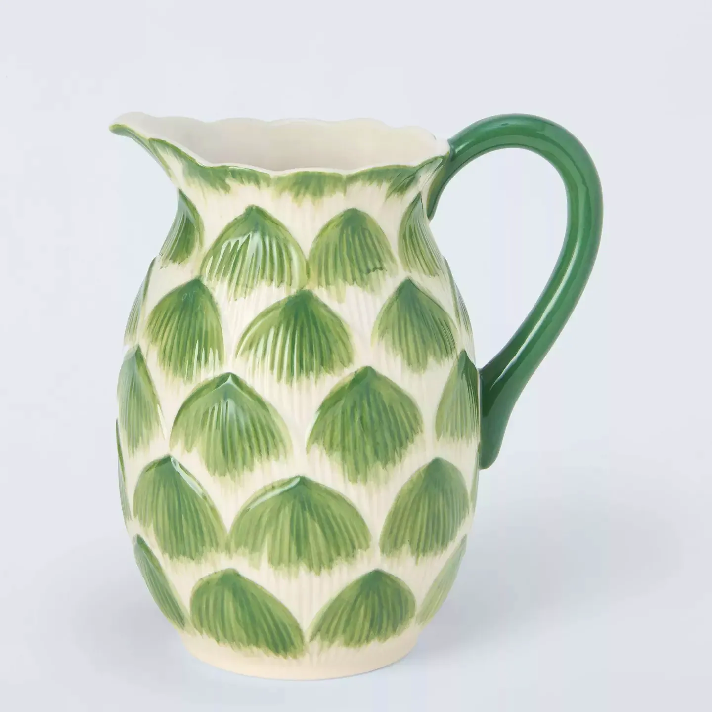 John Lewis X Deliciously Ella Artichoke Hand Painted Stoneware Jug, £27