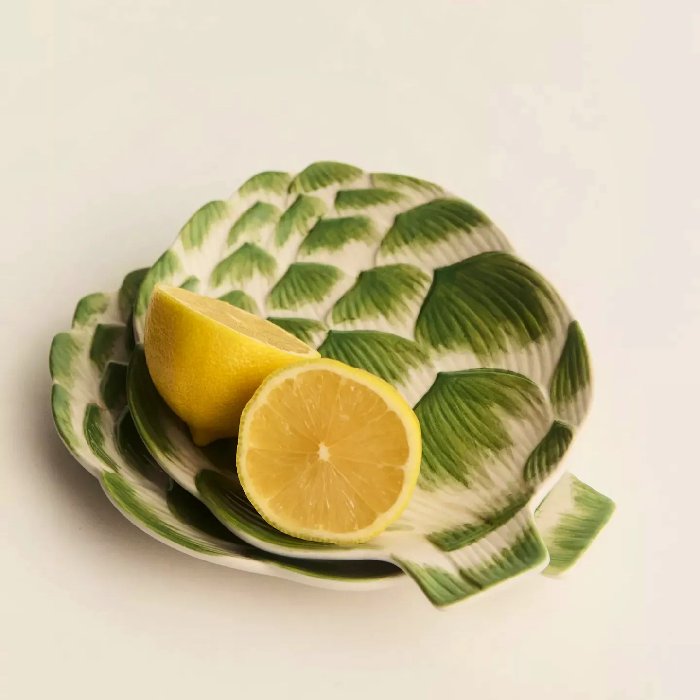 John Lewis X Deliciously Ella Artichoke Hand Painted Stoneware Plate, £11