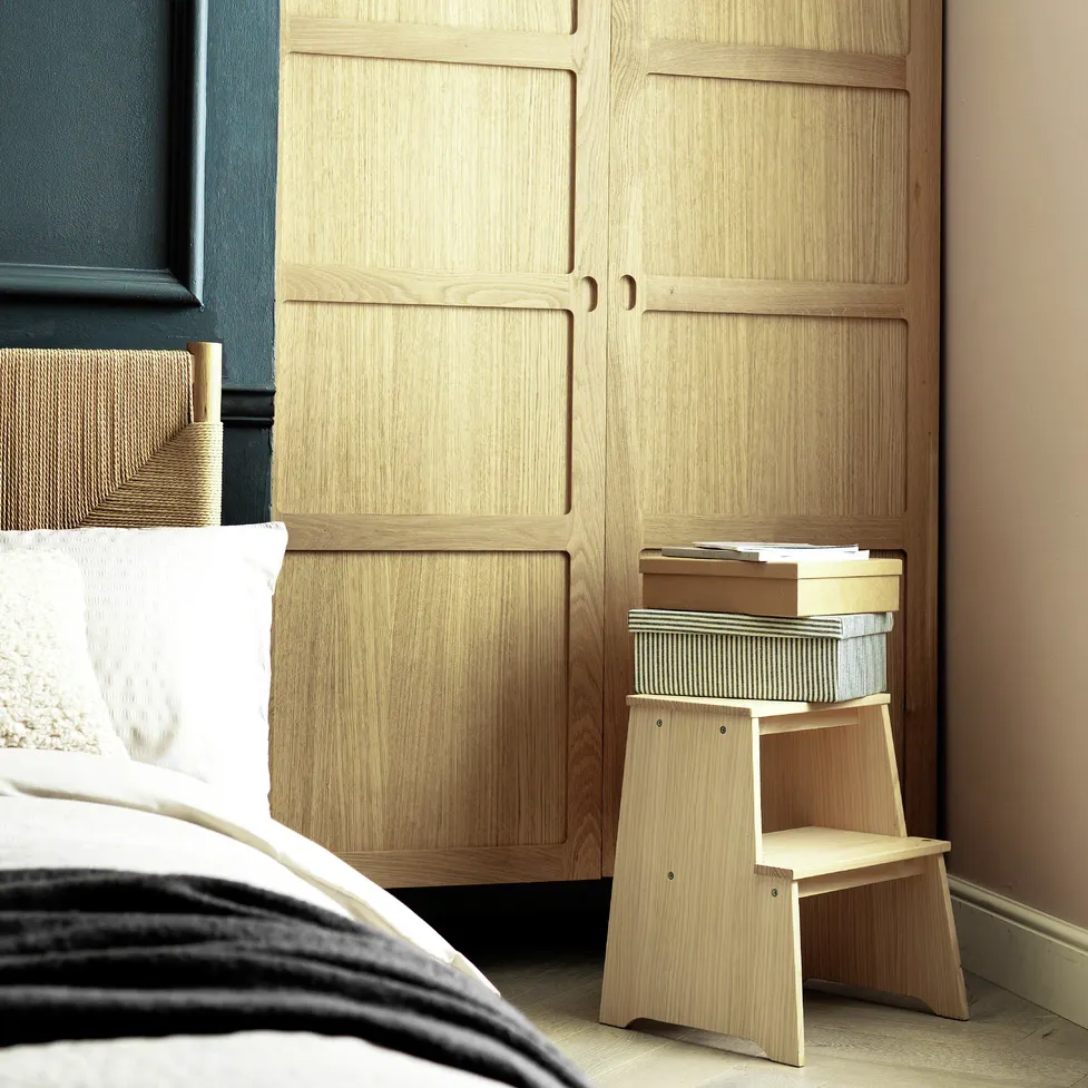 Habitat Habitat Seoul Solid Wood Step Stool - Natural, £35