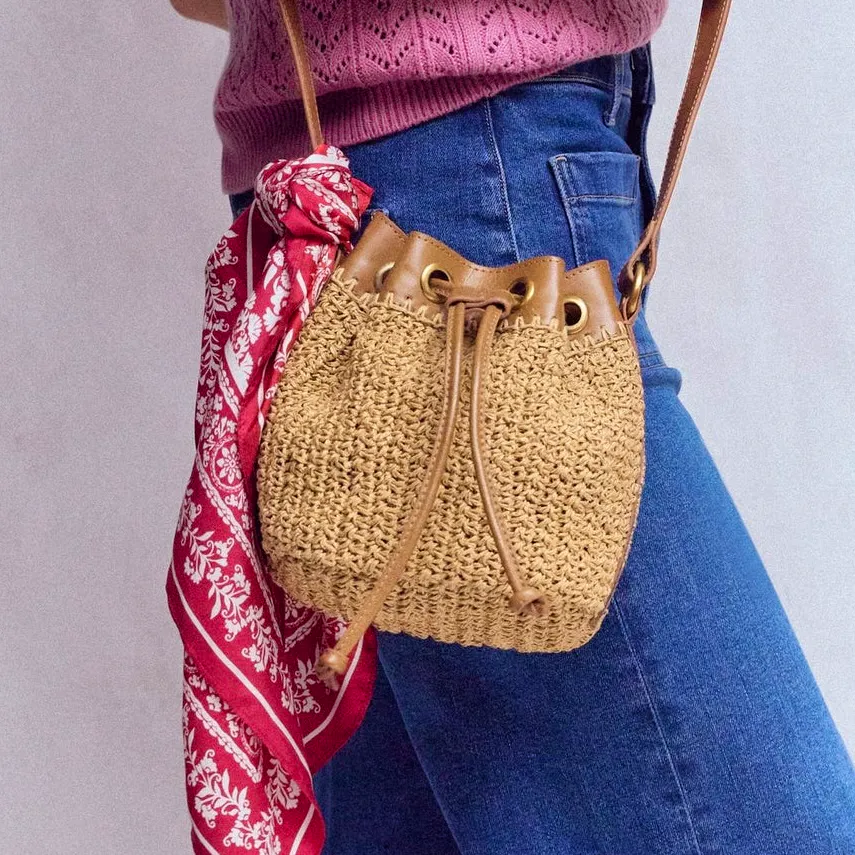Boden Mini Straw Bucket, £79