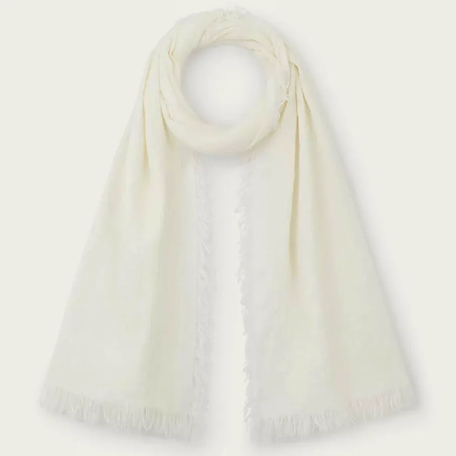 The White Company Linen Cotton Irregular Slub Scarf, £65