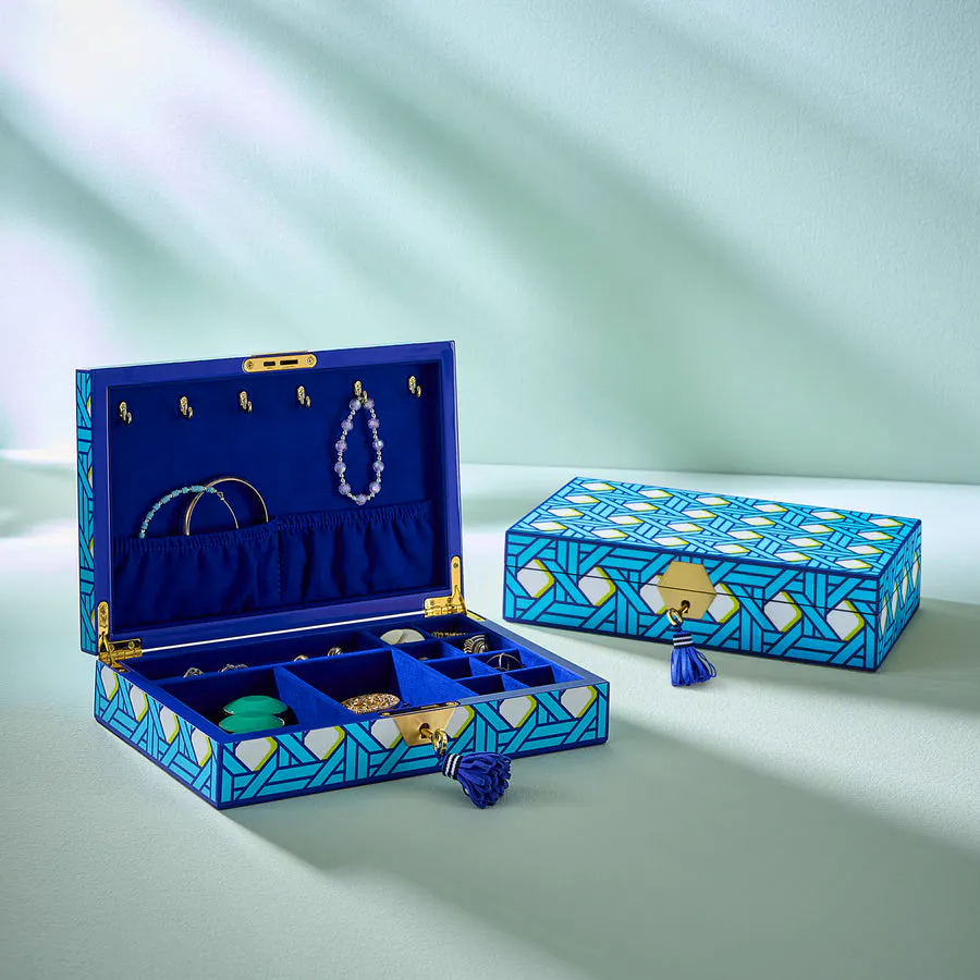 Jonathan Adler Basketweave Lacquer Jewelry Box, £295