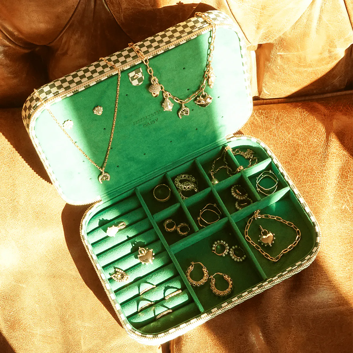 Daisy Jewellery Shrimps Large Jewellery Case, £85